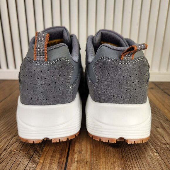 Skechers Luna Uno SR Alloy Toe Womens Size 8 Wide Gray Slip Resistant Work Shoes - Picture 4 of 9